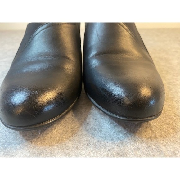 Vionic Sumner Women's Black Leather Wedge slip on Heel Shoes Size 8.5‎ - Picture 3 of 8
